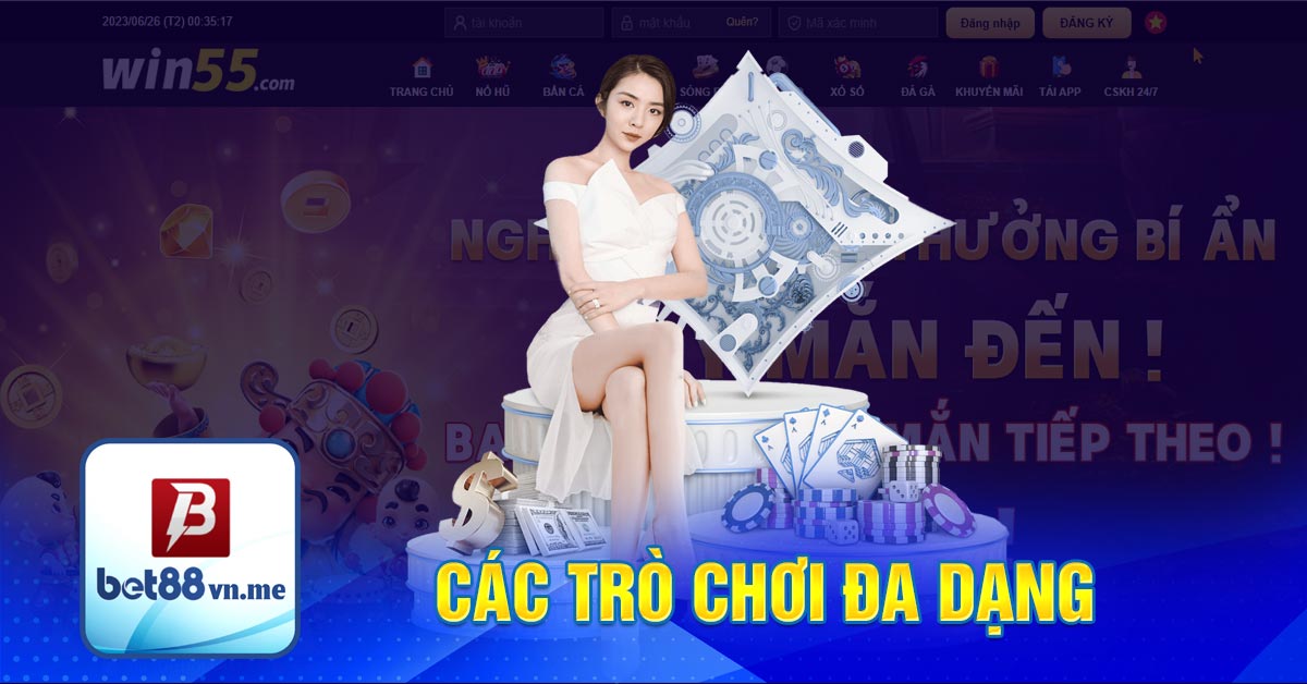 Các trò chơi đa dạng